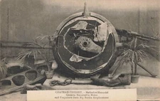 WW 1 Château-Thierry France DESTROYED Big Bertha, German Dicke Bertha GUN!!!