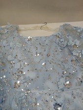 Stunning Rare Editions Big Girls' Sequin Soutache Mesh Social Dress Size 14