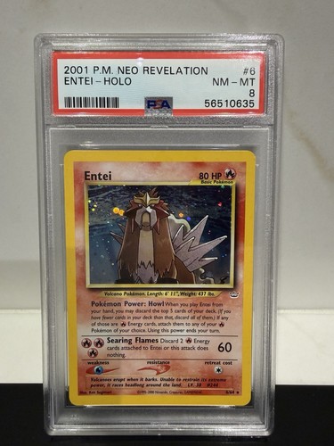 Entei (Unlimited) graded PSA 8 for sale on eBay