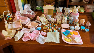 Calico Critters Big Lot of Nursery Items Koalas Rabbits And Dog Figures