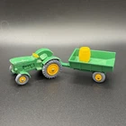 Vintage Matchbox Lesney No. 51 Fordson Major Tractor & Trailer with Barrel