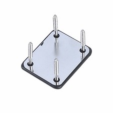 Silver Neck Plate w/ 4 Screws For Strat Tele LP SG Jazz Bass Electric Guitars