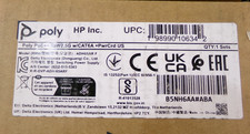Hp Poly B5NH6AA ABA PoE  65W 2.5G Adapter with 3.66m CAT6A Cable/Power Cord S7