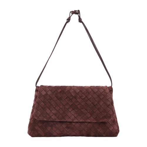 BOTTEGA VENETA Giorno $3700 DEEP MAHOGANY Shoulder Bag New & Authentic