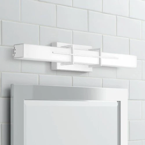 Quoizel Gemini 28 1/4" Wide Polished Chrome LED Bath Light - Picture 1 of 5