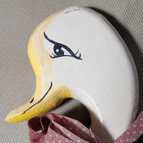 1986 Signed Peg Rosing Country Goose Welcome Sign: Back Door Guest Are The Best - Picture 4 of 14