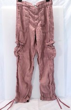 BDG Y2K Women's Size Small Mid Rise Cargo Pant Dusty Pink Baggy Urban Outfitters