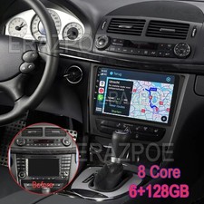 8 Kern 6+128GB Autoradio F&uuml;r Mercedes E-Klasse CLS W211 W219 Android 15 Carplay