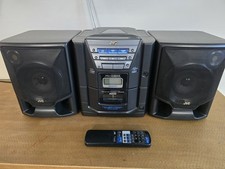 VTG JVC CD Tape PC-X204BK Portable System HyperBass PRO With Remote Tested
