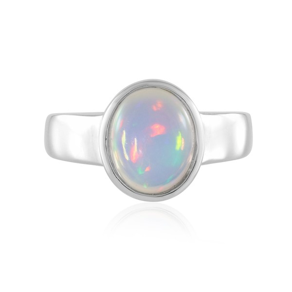 Cavill Silberring 925 Welo Opal Oval 1,5 Karat Damen Schmuck Platin- Echtschmuck-image