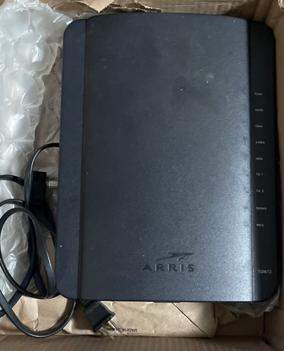 Arris TG1672G Touchstone Telephony Gateway WIFI 2.5 & 5.0GHz Cable Modem Router - Picture 3 of 3