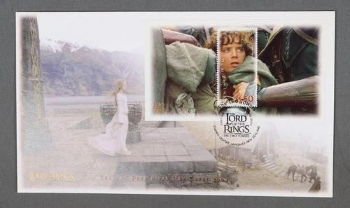 MayfairStamps New Zealand FDC 2002 Lord of the Rings two Towers Souvenir Sheet F