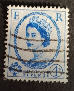 1965 Queen Elizabeth ER Postage Revenue 4D Stamp