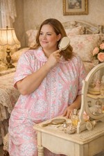 Adorable Vintage House Coat Cottagecore Floral Pink Plus 1X Robe Rare Quality