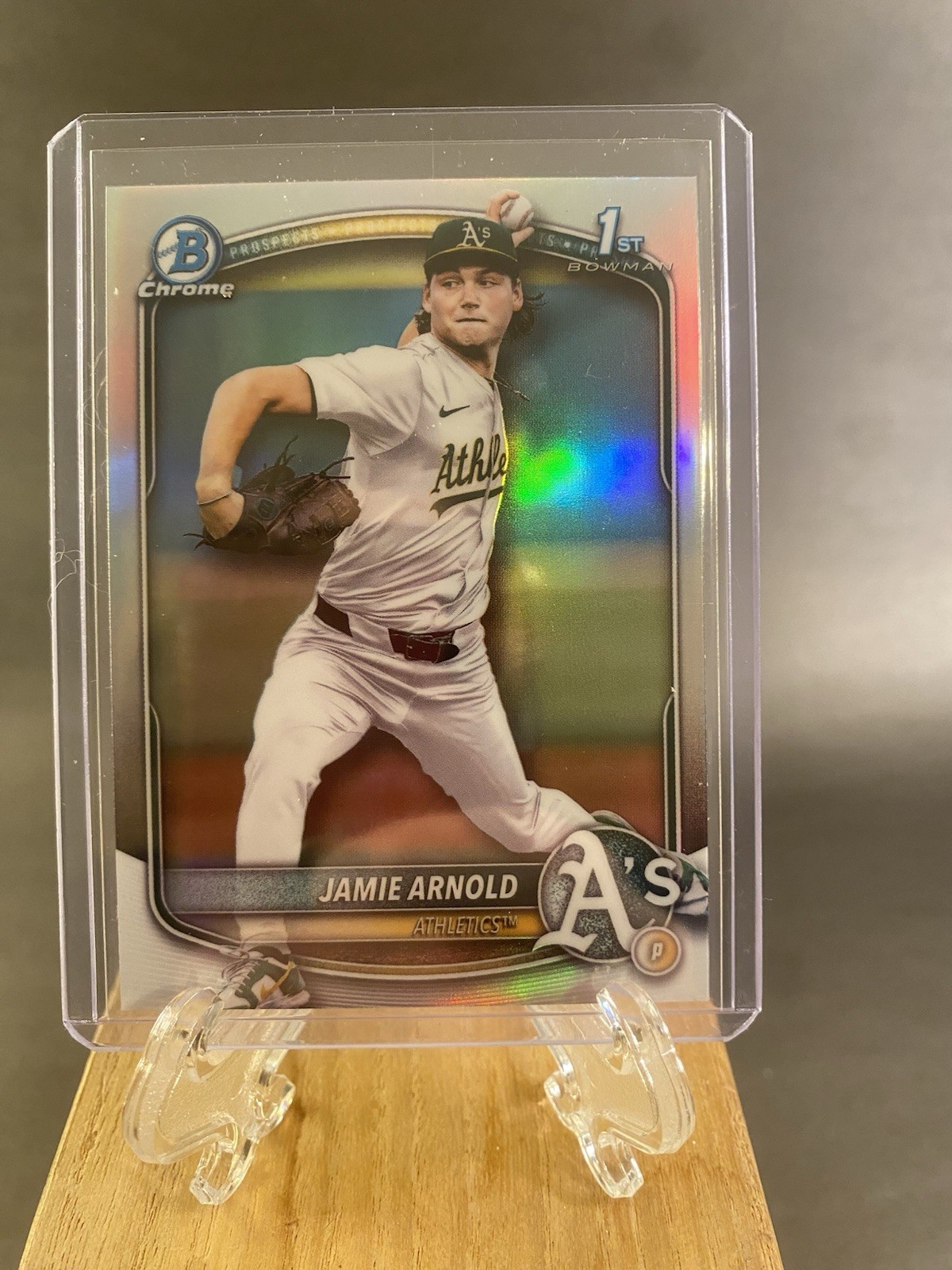 2025 Bowman Draft Jamie Arnold 1st Bowman Chrome Refractor #BDC-30 A’s