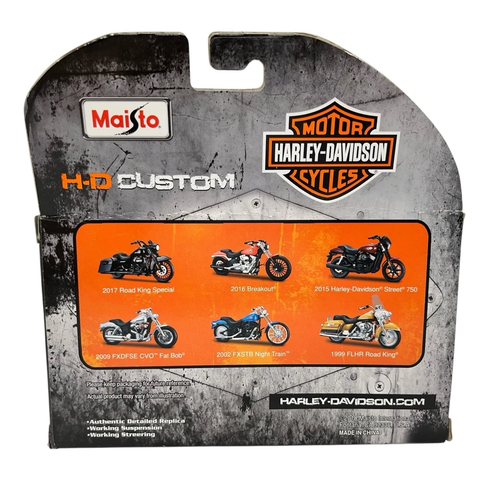 Maisto Harley Davidson 2016 Orange Breakout motocicleta escala 1:18 serie 36 Foto 2 de 4