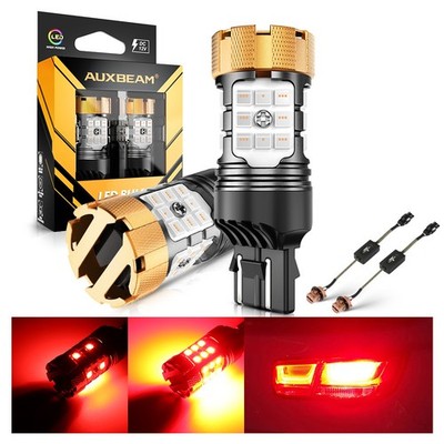 AUXBEAM 7443 7440 T20 LED Red Brake Tail Stop Light for Subaru Impreza 2002-2016