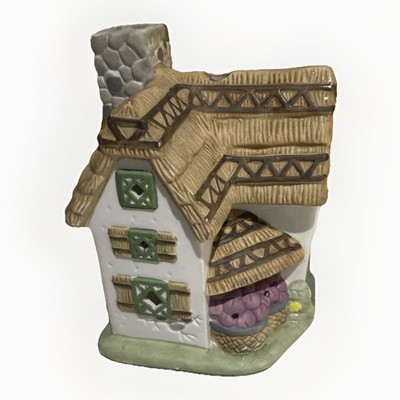PartyLite Plum Tree Orchard Tealight House PO360 EUC