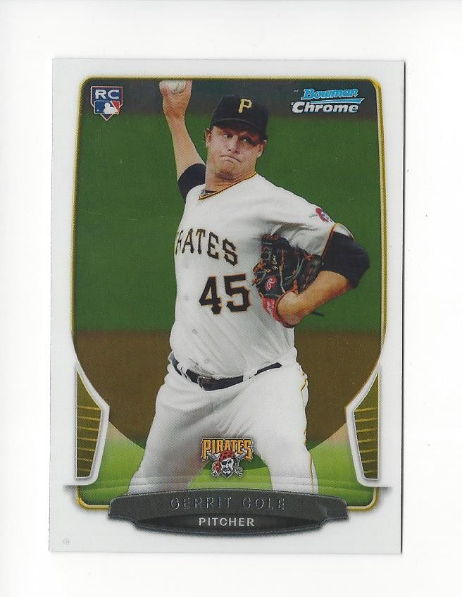 2013 Bowman Chrome #30 Gerrit Cole RC Rookie Pirates Yankees