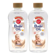 2 Pack x Baby Oil - Cocoa Butter Scented - Ideal For Massage, 6.5fl oz.