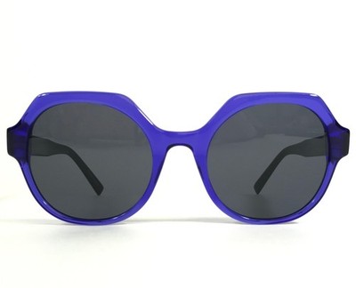 Tom Davies Sunglasses Womens Penelope 2169 Clear Purple w. Gray Lenses 52-21-145