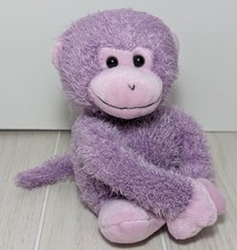 Animal Alley Purple Plush Monkey small Toys R Us Exclusive real tush emblem