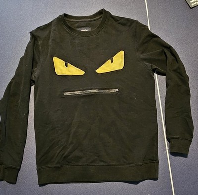 Fendi Monster Eyes Sweater Black/Yellow