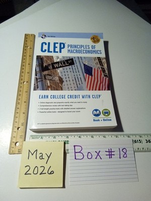 CLEP  Principles of Macroeconomics 3rd Ed., Book  CLEP Test Preparation PB Book 