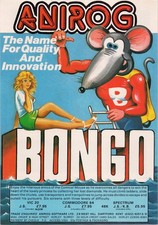 Anirog Bongo Vintage 1984 Print Ad Video Game Commodore 64 Spectrum