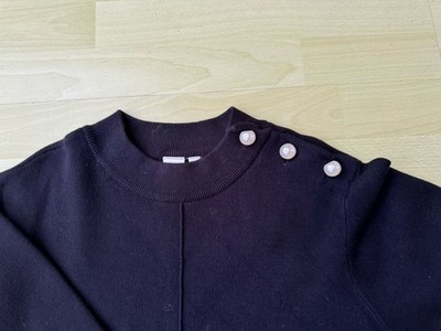 YAS - Strickkleid, Schwarz - Gr L /40 - Top