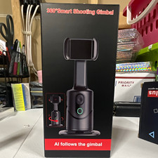 Q12 Smartphone Gimbal Stabilizer 360  AI Tracking, Black