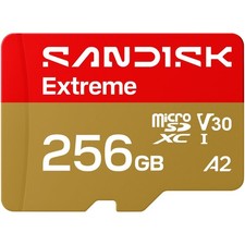 SANDISK 256GB Extreme microSD UHS-I Card