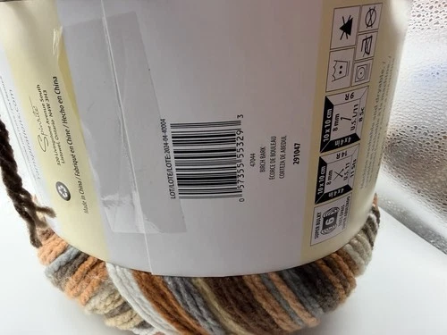 Caron Anniversary Cake in Birch Bark New Beige Brown Orange Neutrals 1061 Yards image 3