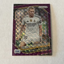2025-26 Panini Prizm Franco Mastantuono /135 Purple Mosaic Refractor Real Madrid