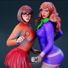 Daphne and Velma Scooby Doo | Garage Kit DIY Figure Statue PAINTED 3D Model