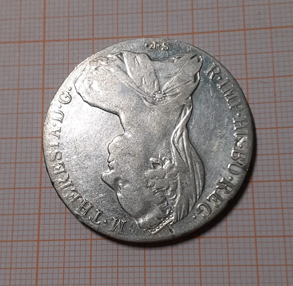 COLONIA ERITREA V.E.III° TALLERO DI CONVENZIONE 1780 2 DUE PIUME ARGENTO SPL - Immagine 4 di 4