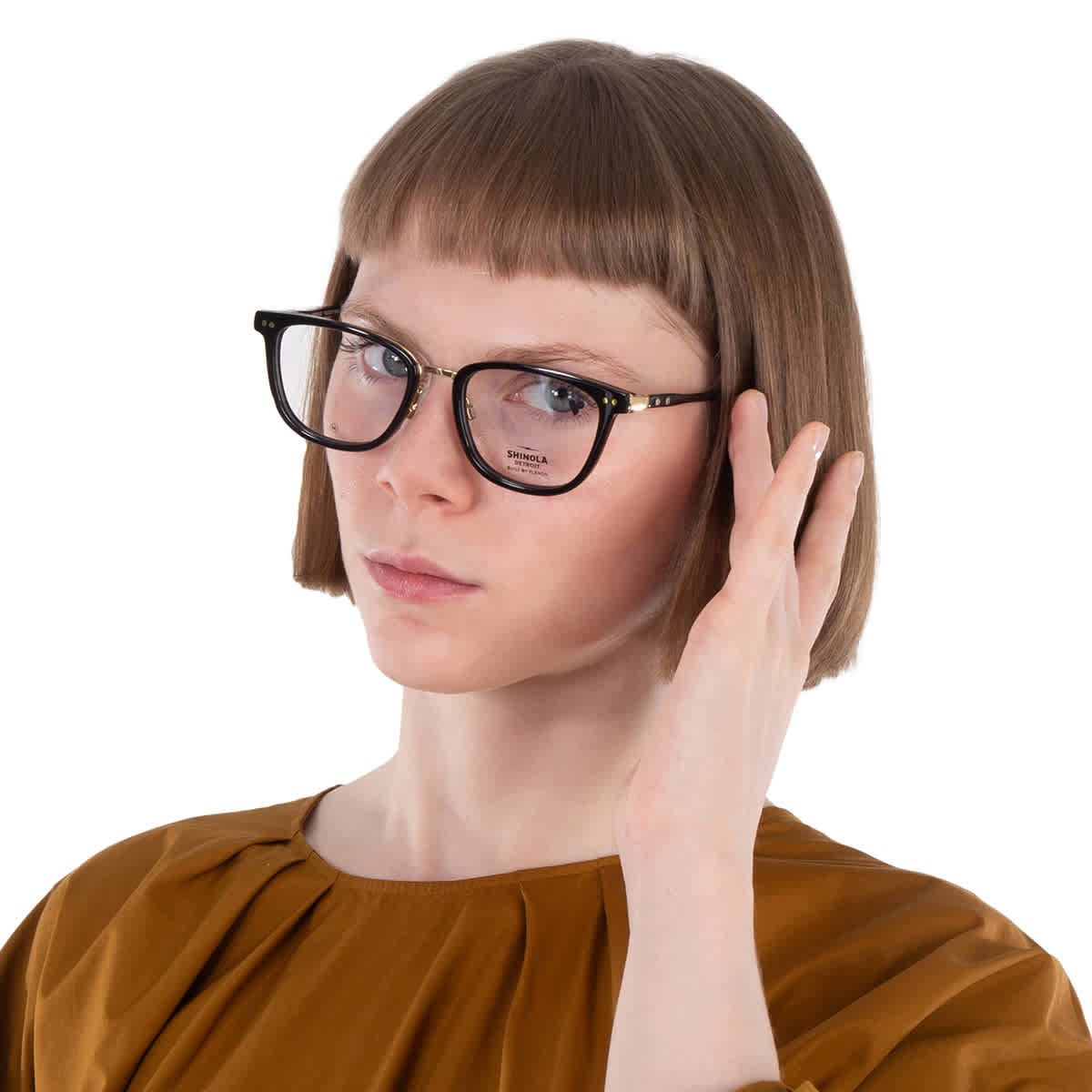 Демонстрационные квадратные женские очки Shinola SH27000 001 52 SH27000 001 52 6390₽