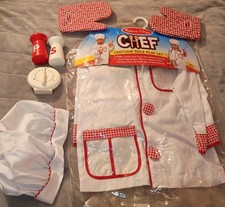 Melissa And Doug Role Play Set Chef Costume Ages 3-6