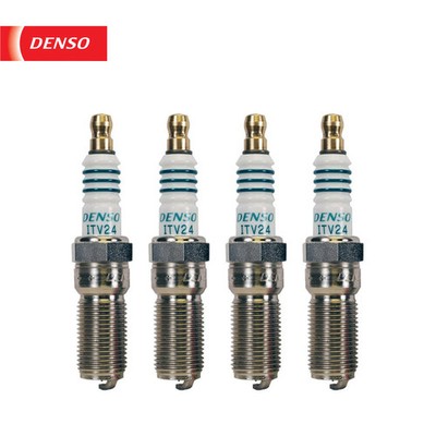 (4-Pack) Denso 5341 ITV24 Iridium Power Spark Plug 5/8 in Hex 14.00 mm