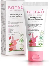 Fluoride Free Baby Toothpaste | Strawberry Flavored - 1.7 Fl Oz (Pack of 1) 