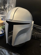 Custom 3D printed Madalorian Helmet. Comes With Custom Display Stand.