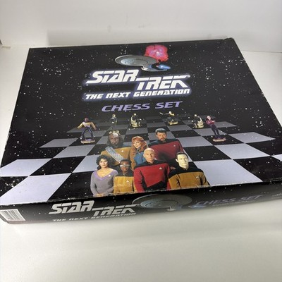 Star Trek The Next Generation Schachspiel 1999 Vintage KOMPLETT und in gutem Zustand