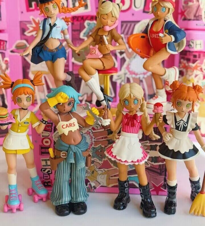 Authentic Peach Riot Rush Hour Series Blind Box Figure Toy Gift