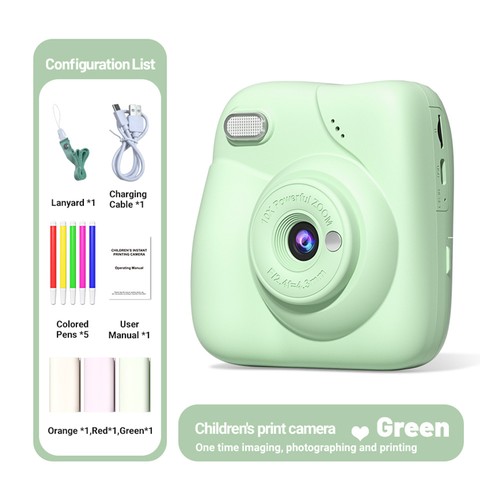 9IMOD 2.0IPS Instant Print Camera 10X Zoom 1080P Video Time Lapse with 32GB Card - Picture 20 of 24