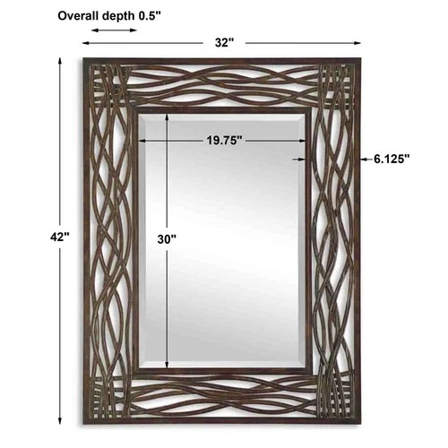 Uttermost - Mirror - Mirrors - Dorigrass - 42 inch Mirror - 32 inches wide by - Picture 4 of 4