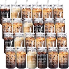 24 Set Thank You Gifts Employee Appreciation Gifts 16 oz Plastic Coffee Cups ...