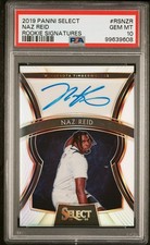 2019 Panini Select Rookie Signatures #RSNZR Naz Reid Rookie Signatures PSA 10