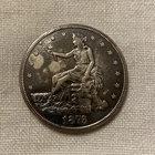 1876S $1 Trade Dollar Opium Box Hidden Compartment Smuggler Silver Coin