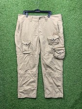 Vintage Polo Ralph Lauren Cargo Pants Mens 40x30 Khaki Military Tactical Poplin