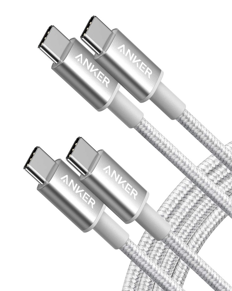 Anker 2x Câble USB-C vers USB-C 1m 60W Nylon 12k plis Charge rapide